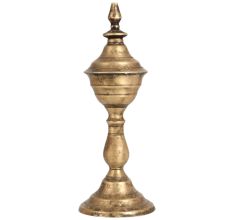 Brass Used Kerosene Lamp with Antique Finish