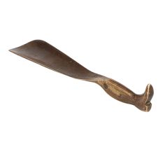 Brass Shoe Horn in Antique Finish