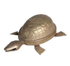 Brass Lucky Turtle Statue for Decor