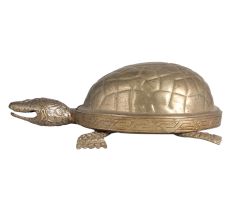 Brass Lucky Turtle Statue for Decor