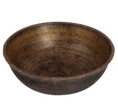 Large Brass Holy Bowl in South Indian Art