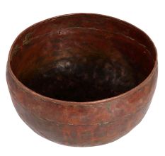 Traditional Copper Holy Bowl in Himalayan Art