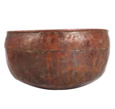 Traditional Copper Holy Bowl in Himalayan Art