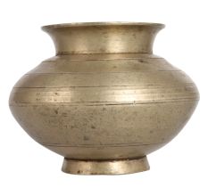 Sturdy Vintage Brass Gangajal Pot