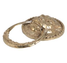 Handmade Brass Lion Towel Hanger in Chinese Art