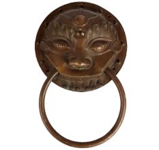 Large Lion Head Towel Hanger made of Brass