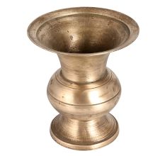 Glossy Indian Brass Flower Pot for Decor