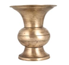 Glossy Indian Brass Flower Pot for Decor
