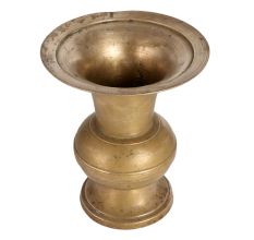 Elegant Brown Brass Flower Pot