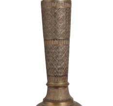 Brass Surahi Lamp with Shade for Decoration