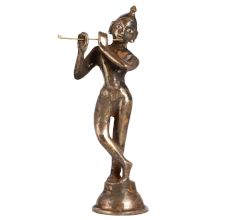 Indian Traditional Brass Lord Krishna Statue