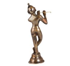 Indian Traditional Brass Lord Krishna Statue