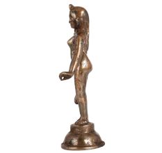 Handmade Brass Goddess Radha Statue