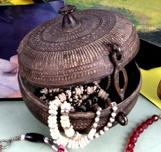 Vintage Indian Jewelry Box in Tribal Art
