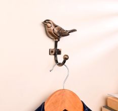 Antique Bird Iron Key Wall Hooks