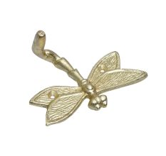 Golden Iron Dragonfly Key Wall Hooks