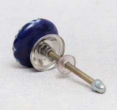 Purple Etched Flat Knob