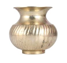 Glossy Bell Metal Holy Water Pot for Decor