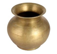 Sturdy Indian Brass Water Pot for Pooja
