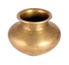 Vintage Golden Brass Holy Water Pot