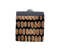 Handmade Brown Wooden and Resin Square Cabinet Knobs