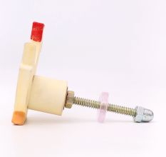 Handmade White Wooden Hen Drawer Knobs