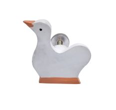 Handmade White Wooden Duck Cabinet Knobs