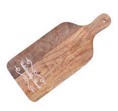 Wooden Chopping Board With Design and Handle