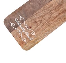 Wooden Chopping Board With Design and Handle