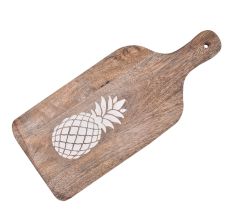 Pineapple Carved Wooden Chopping Board for Meat, Veggies and Fruits