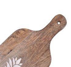 Pineapple Carved Wooden Chopping Board for Meat, Veggies and Fruits