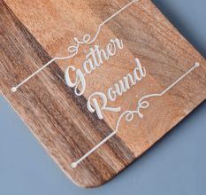 Chopping Board Made of Wood with a Hole for Hanging