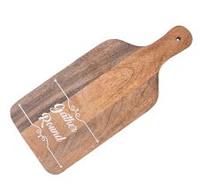 Chopping Board Made of Wood with a Hole for Hanging