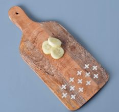 Handcrafted Wooden Chopping Board With Starry Pattern