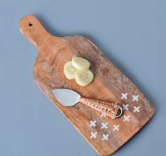 Handcrafted Wooden Chopping Board With Starry Pattern