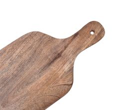 Wooden Chopping Board With Handle and Twin Floral Border
