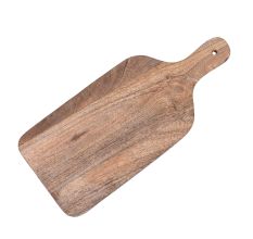 Wooden Chopping Board With Handle and Twin Floral Border