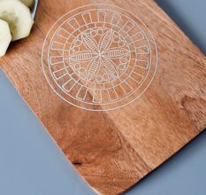 Handmade Wooden Chopping Board for Meat Cheese and Vegetables