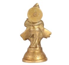 Handmade Brass Lord Ganesha Playing Trumpet