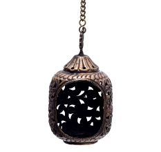 Handcrafted Intricate Jaali Work Brass AkhandÂ Diya or Candle Holder