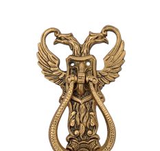 Victorian-style Ornate Brass Engraved Knocker
