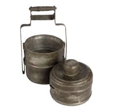 Vintage Brass Lunch Box or Dabba for Decoration