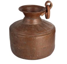 Handmade Copper Water Pot or Matka for Decor