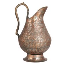 Traditional Copper Jug in Islamic Art
