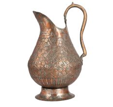 Traditional Copper Jug in Islamic Art