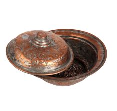 Vintage Copper Bowl in Islamic Art