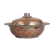 Vintage Copper Bowl in Islamic Art