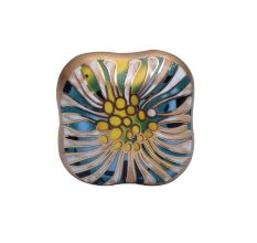 Ceramic Multicolor Abstract Square Theia Cabinet Drawer Knobs