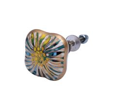 Ceramic Multicolor Abstract Square Theia Cabinet Drawer Knobs