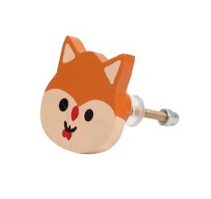 Multicolor Wooden Squirrel Drawer Knob
